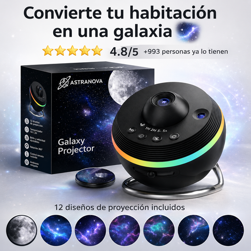 Luz Nocturna Con Proyector De Galaxia